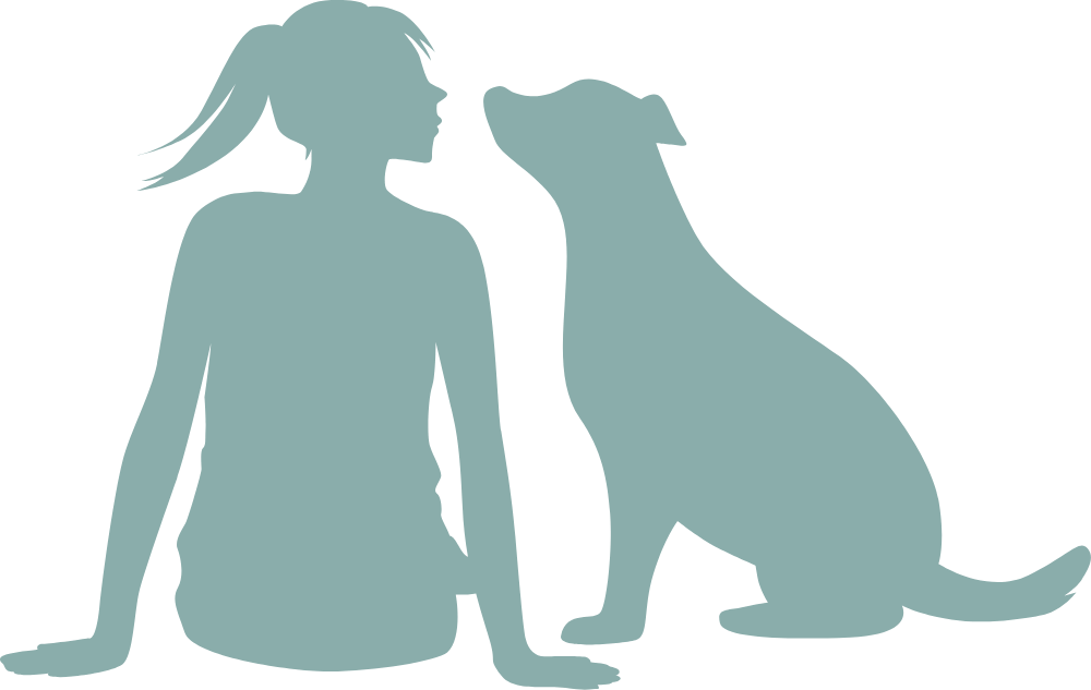 人と犬のイラスト